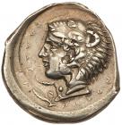 Sicily, Kamarina. Silver Tetradrachm (16.96 g), ca. 425-405 BC Choice VF - 2