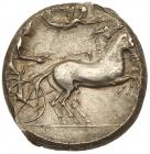 Sicily, Katane. Silver Tetradrachm (16.98 g), ca. 435-425 BC EF - 2