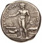 Sicily, Selinos. Silver Tetradrachm (17.04 g), ca. 440-430 BC Choice VF - 2