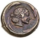 Sicily, Syracuse. Deinomenid Tyranny. Silver Tetradrachm (17.07 g), 485-466 BC E - 2