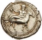 Macedonia, Mende. Silver Tetradrachm (17.15 g), ca. 460-423 BC Nearly Mint State