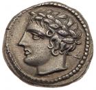 Macedonia, Olynthos. Chalkidian League. Silver Tetrobol (2.45 g), ca. 432-348 BC