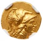 Macedonian Kingdom. Alexander III 'the Great', 336-323 BC. Gold 1/4 Stater (2.14 g)