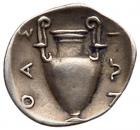 Islands off Thrace, Thasos. Silver Trihemiobol (0.90 g), ca. 412-404 BC Choice V - 2