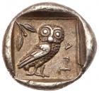 Attica, Athens. Silver Drachm (4.29 g), ca. 467-465/4 BC - 2