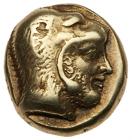 Lesbos, Mytilene. Electrum Hekte (2.51 g), ca. 478-455 BC VF