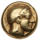 Lesbos, Mytilene. Electrum Hekte (2.54 g), ca. 478-455 BC VF