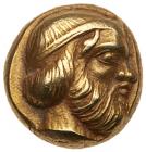 Lesbos, Mytilene. Electrum Hekte (2.53 g), ca. 454-428/7 BC Nearly EF