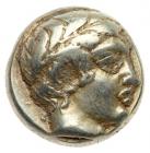 Lesbos, Mytilene. Electrum Hekte (2.53 g), ca. 454-428/7 BC VF