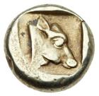 Lesbos, Mytilene. Electrum Hekte (2.53 g), ca. 454-428/7 BC VF - 2