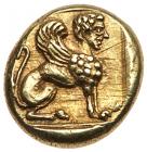 Lesbos, Mytilene. Electrum Hekte (2.57 g), ca. 412-378 BC EF - 2