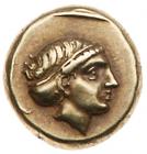 Lesbos, Mytilene. Electrum Hekte (2.55g), ca. 377-325 BC Choice VF - 2