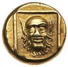 Lesbos, Mytilene. Electrum Hekte (2.56 g), ca. 377-326 BC Nearly Mint State - 2