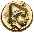 Lesbos, Mytilene. Electrum Hekte (2.54 g), ca. 377-326 BC Superb EF