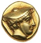 Lesbos, Mytilene. Electrum Hekte (2.54 g), ca. 377-326 BC Choice VF