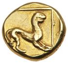 Lesbos, Mytilene. Electrum Hekte (2.54 g), ca. 377-326 BC Choice VF - 2