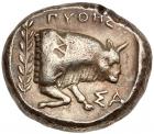 Islands off Ionia, Samos. Silver Tetradrachm (15.41 g), ca. 408/4-380/66 BC Near - 2