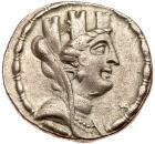 Syria, Seleukeia Pieria. Silver Tetradrachm (14.90 g), ca. 105-82 BC EF