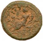 City Coins of Judaea. Aelia Capitolina (Jerusalem). Marcus Aurelius and Lucius Verus. Æ (14.58 g), AD 161-180 and 161-169 respec - 2