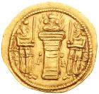 Sasanian Kingdom. Hormizd II. Gold Dinar (7.25 g), AD 303-309 Choice VF - 2