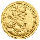 Sasanian Kingdom. Hormizd II. Gold Dinar (6.84 g), AD 303-309 VF