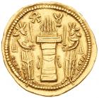 Sasanian Kingdom. Shapur II. Gold Dinar (7.21 g), AD 309-379 VF - 2