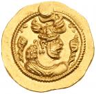 Sasanian Kingdom. Peroz I. Gold Light Dinar (4.14 g), AD 457/9-484 EF