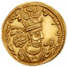 Sasanian Kingdom. Khusru II. Gold Light Dinar (4.54 g), AD 590-628 Superb EF