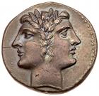 Anonymous. Silver Quadrigatus (6.84 g), ca. 225-214 BC About EF