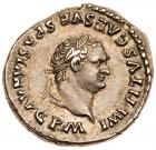 Titus. Silver Denarius (3.48 g), AD 79-81 EF