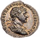 Trajan, AD 98-117. Silver Denarius (3.43 g) Nearly Mint State