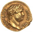 Hadrian, AD 117-138. Gold Aureus (7.40 g) Nearly EF