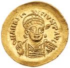 Anastasius I, 491-518. Gold Solidus (4.49 g) Nearly Mint State