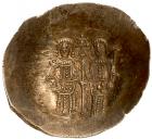 Alexius III Angelus-Comnenus. Electrum Trachy (4.41 g), 1195-1203 Superb EF