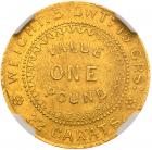 Australia, Adelaide, gold Pound token, 1852 - 2