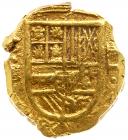 Colombia, Philip IV of Spain (1621-65), gold Cob 2-Escudos 1631-E