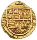 Colombia, Philip IV of Spain (1621-65), gold Cob 2-Escudos 163_-E