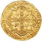 Edward the Black Prince, Prince of Aquitaine (1362-72), gold Fort or Chaise D'Or, Bordeaux Mint - 2