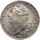 Louis XVI (1774-1793). silver Ecu of 6 Livres, 1793-B