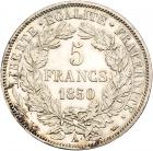 Second Republic (1848-52), silver 5-Francs, 1850 A, Paris mint - 2