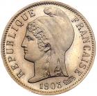 Third Republic (1871-1940), nickel 25-Centimes 1903-A Essai Piedfort