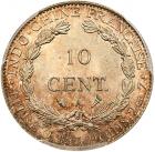 French Indo-China, silver 10-Centimes 1913-A, Paris mint - 2