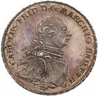 Baden, Karl Friedrich (1738-1811), silver Convention Thaler, 1766 SW, Durlach