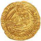 Henry VI, first reign (1422-61), gold Half Noble of three shillings and four pence