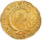 Commonwealth (1649-60), gold Half-Unite or Double Crown of Ten Shillings, 1650