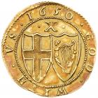 Commonwealth (1649-60), gold Half-Unite or Double Crown of Ten Shillings, 1650 - 2