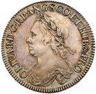 Oliver Cromwell (d.1658), silver Halfcrown, 1658