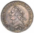 Oliver Cromwell (d.1658), silver Halfcrown, 1658