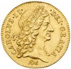 Charles II (1660-85), gold Guinea, 1663