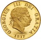 George III (1760-1820), Proof gold Half-Sovereign, 1817